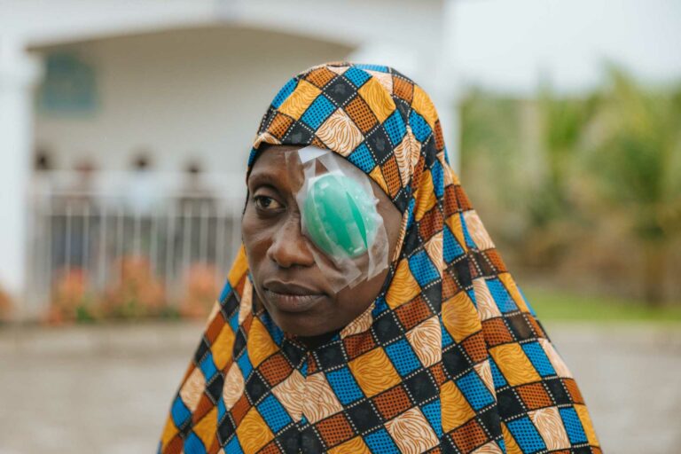 Humanitarian Projects Patient with patched eye